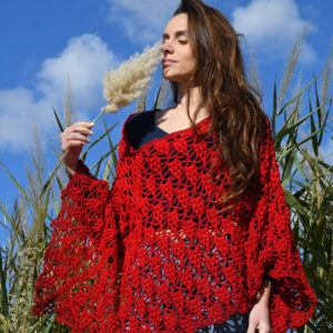 Πόντσο xωρίς μανίκι Σταφύλι