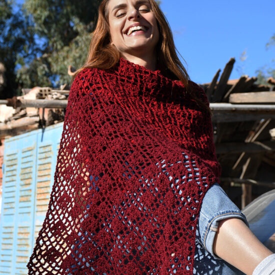 Εσάρπα Πάσμινα Diamond Mesh