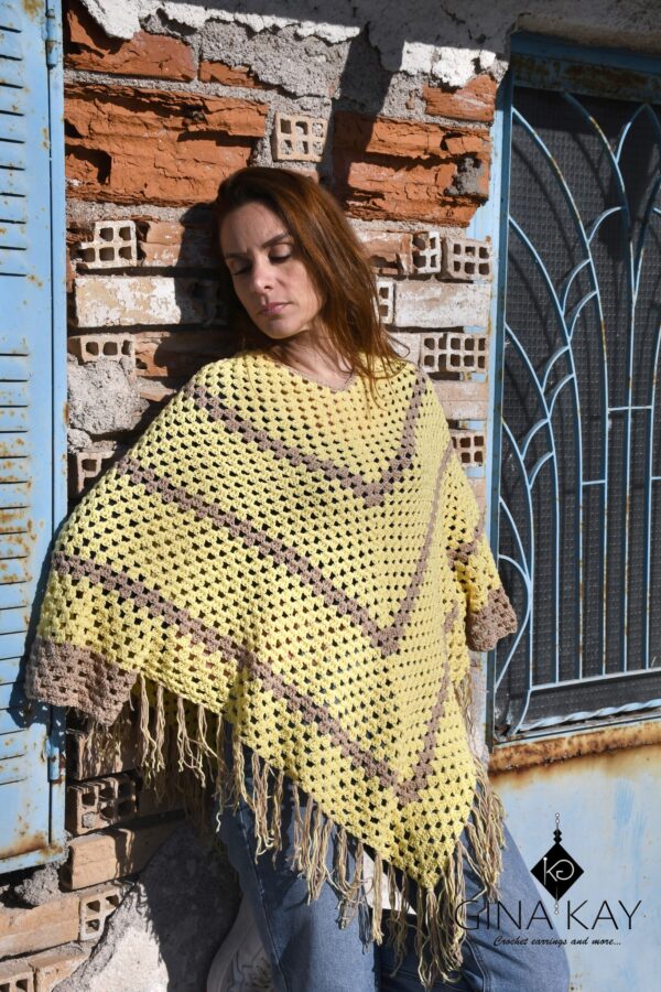 πόντσο κίτρινο