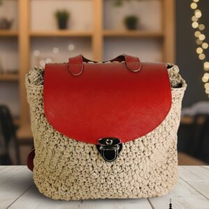 Σακίδιο πλάτης Bohemian Chic raffia