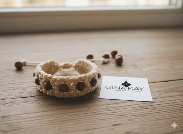 βραχιολι πολυπροπυλενιο με ξυλινες πέτρες.1 jpg