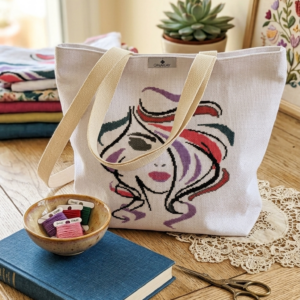 Tote bag color girl