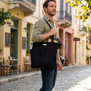 Tote bag black unisex